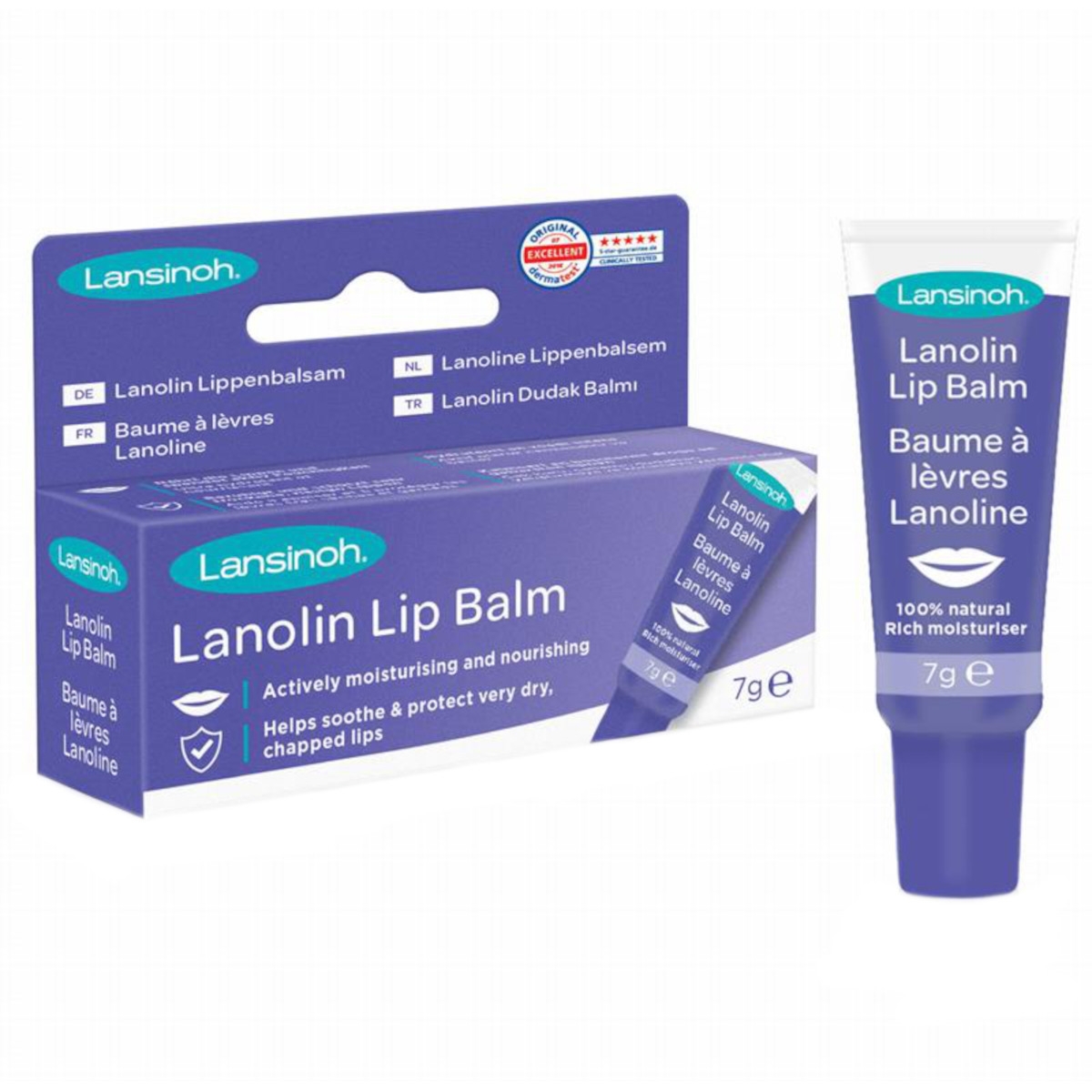 Balsam do ust z lanoliną Lip Balm Lansinoh - 7 g