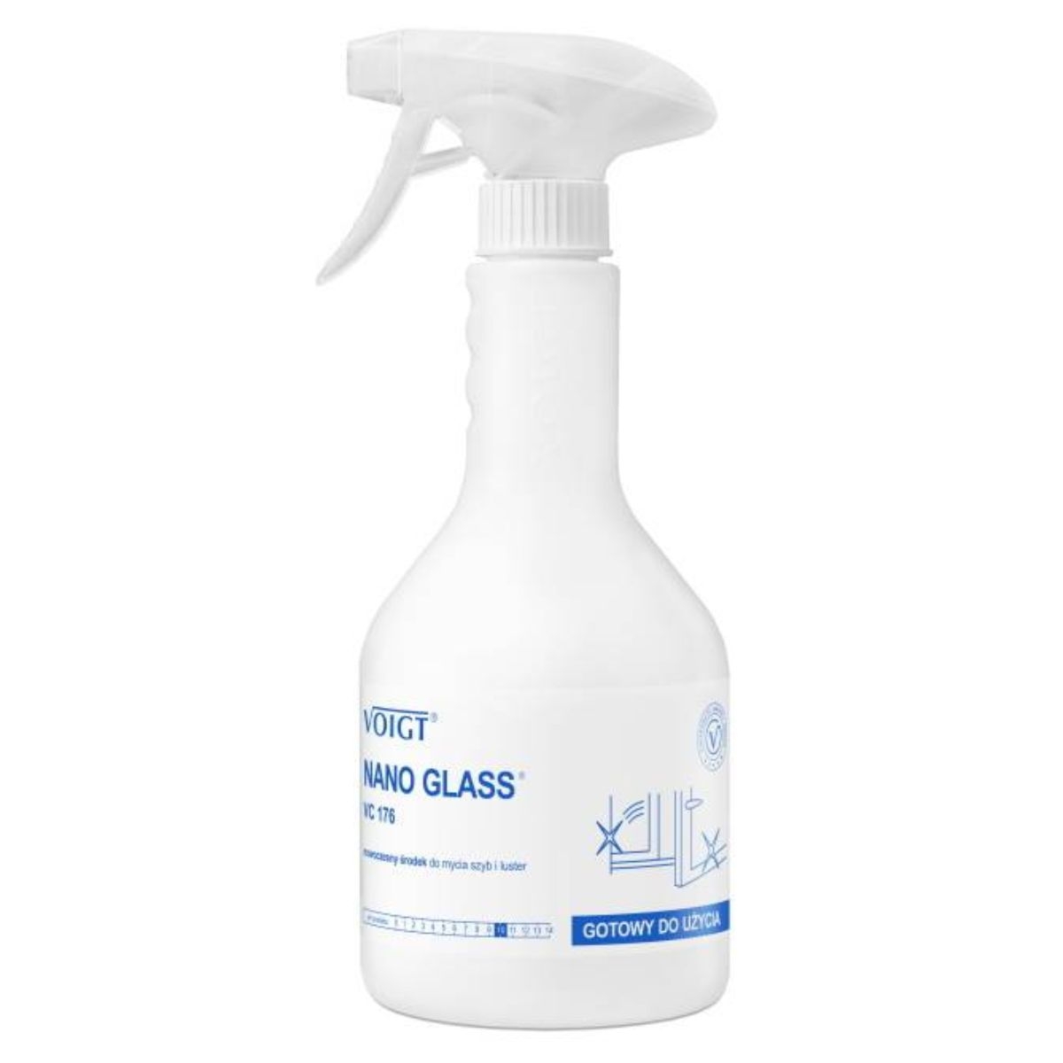 Voigt Nano Glass VC176 - Profesjonalny środek do czyszczenia szyb - 600ml