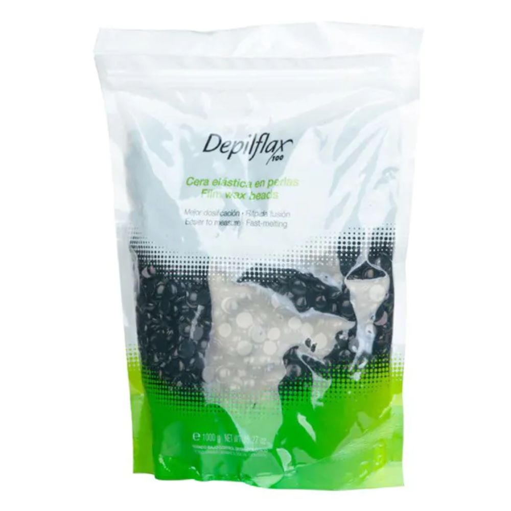 Elastyczny wosk do depilacji o niskiej temperaturze topnienia  perłowy negra - 1 kg