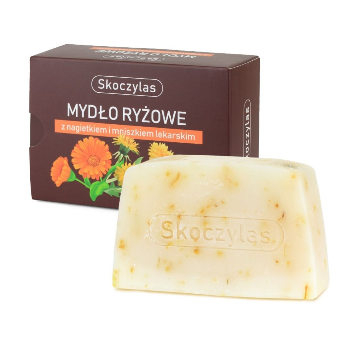 Mydło ryżowe Skoczylas z dodatkiem nagietka i mniszka lekarskiego 100 g
