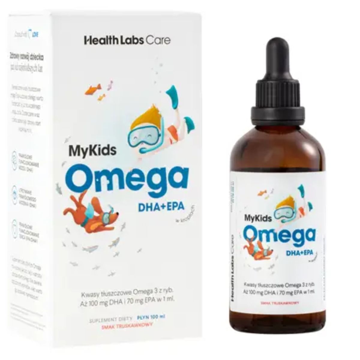Health Labs MyKids Omega - Kwasy omega 3 dla dzieci w kroplach - 100 ml
