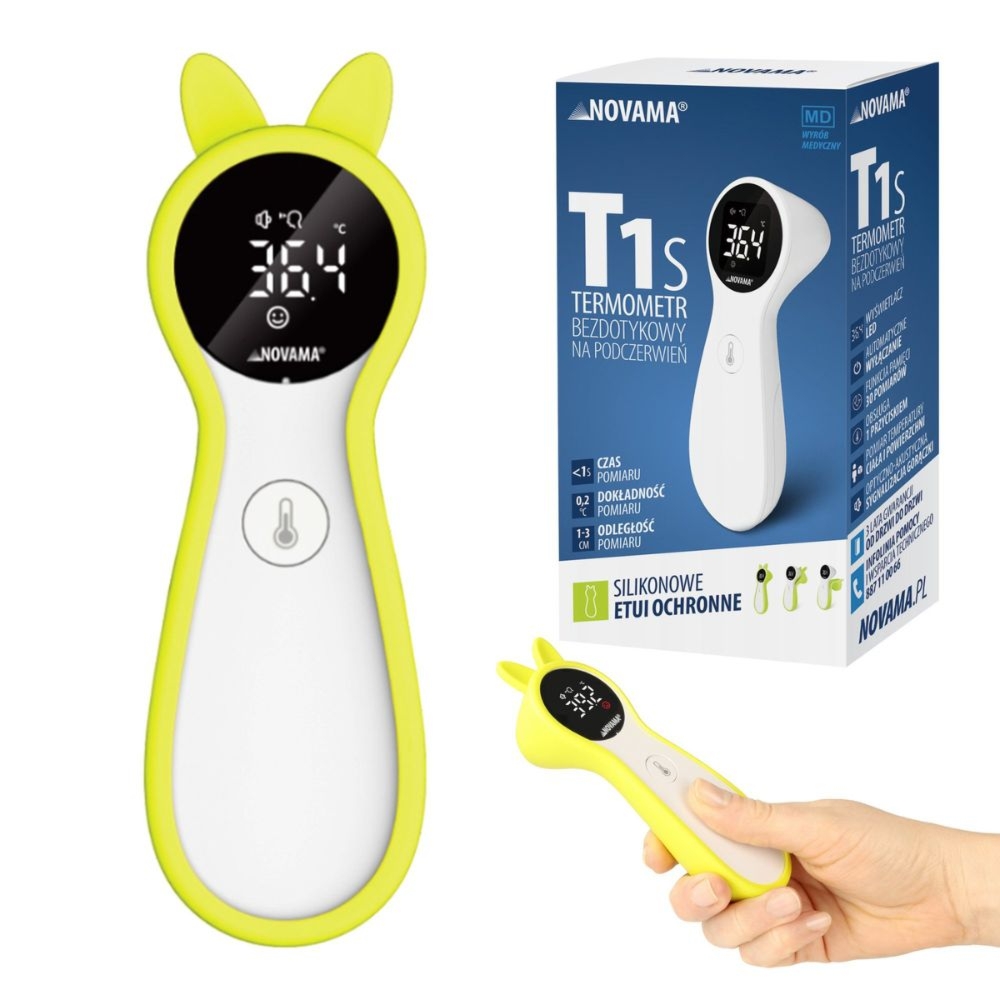 Termometr bezdotykowy na podczerwień, pomiar NOVAMA T1s