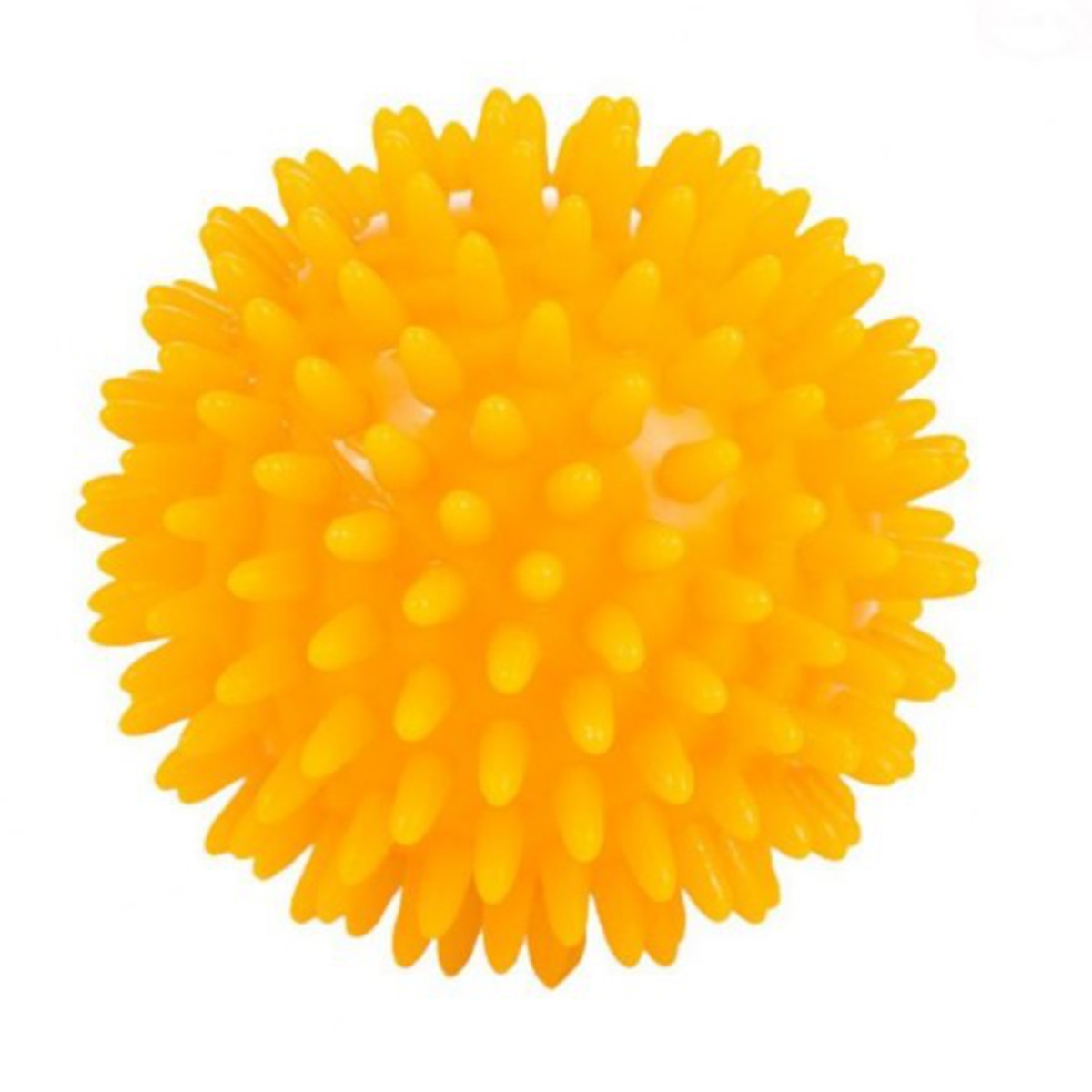 Piłka rehabilitacyjna z kolcami Jeżyk Timago TGR PRJ 101 C - Kolor żółty, rozmiar 8 cm