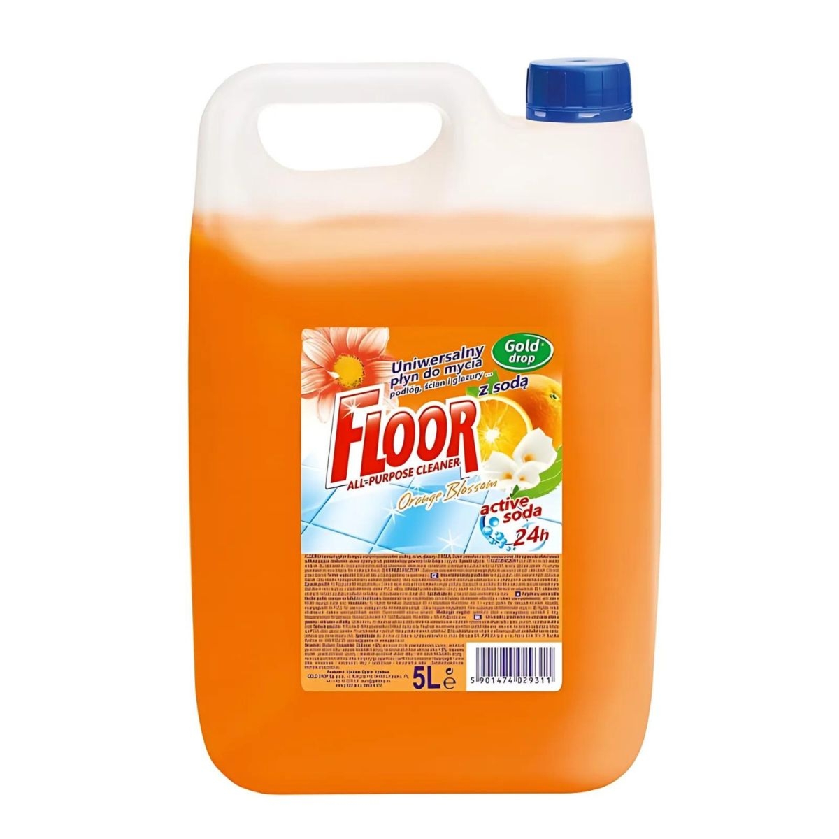 Uniwersalny płyn do mycia Floor 5l - Pomarańcza