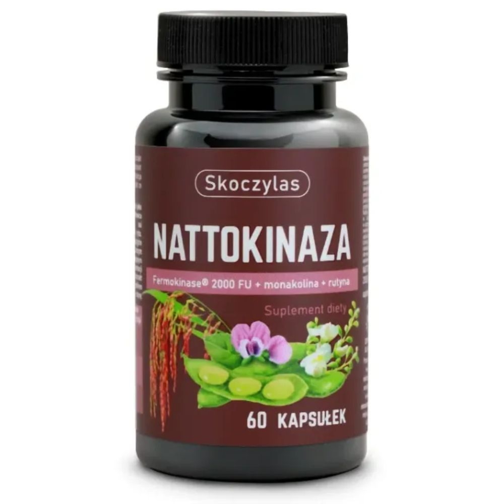 Nattokinaza 2000 FU Skoczylas Fermokinase z monakoliną - 60 kapsułek