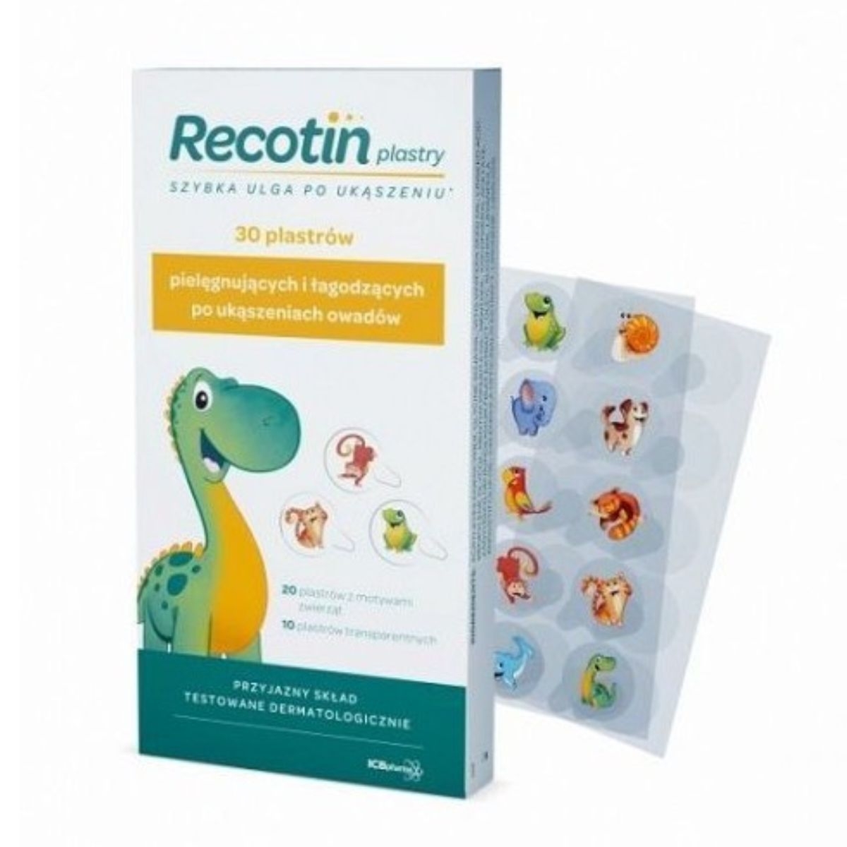 ICB Pharma Recotin Plastry - Łagodzenie objawów ukąszeń - 30 plastrów