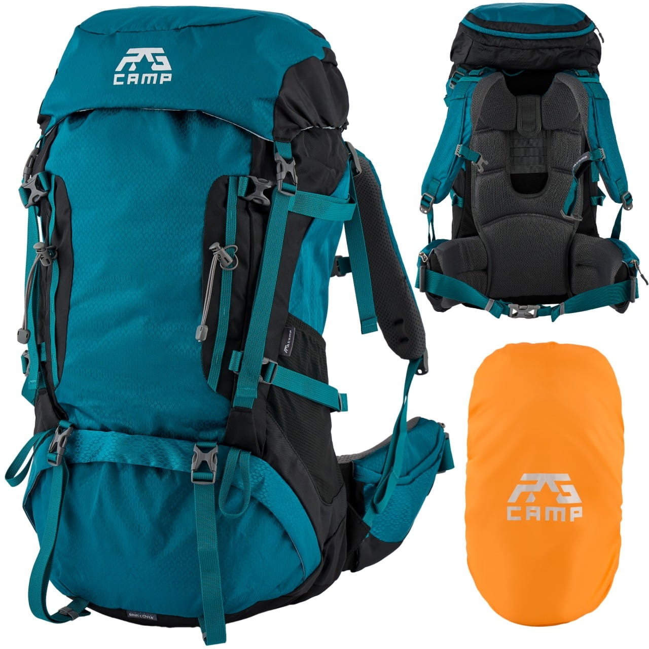 Plecak turystyczny trekkingowy 60l podróżny górski RG CAMP Trekking morski