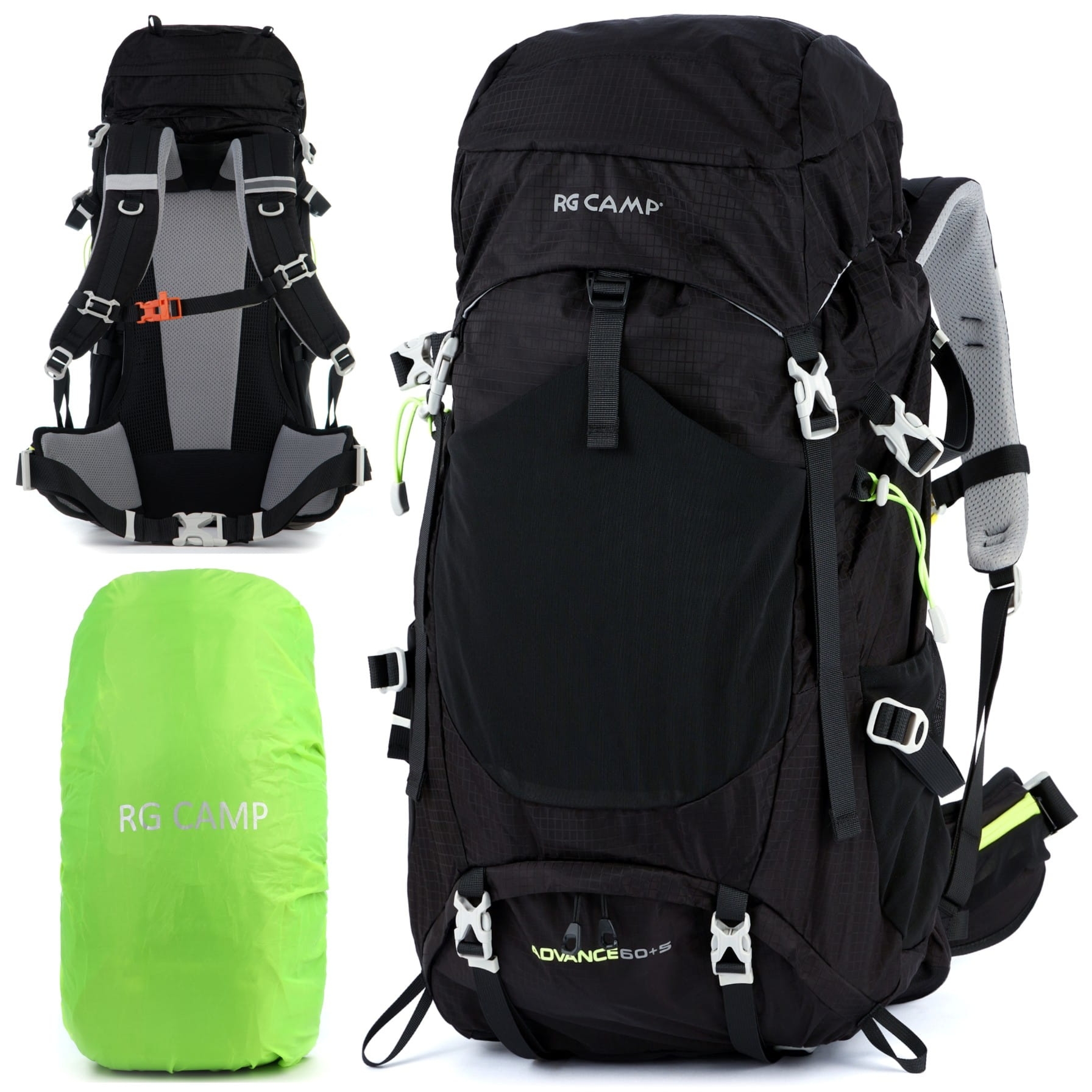 Plecak turystyczny 60l trekkingowy RG Camp Advance 60+5