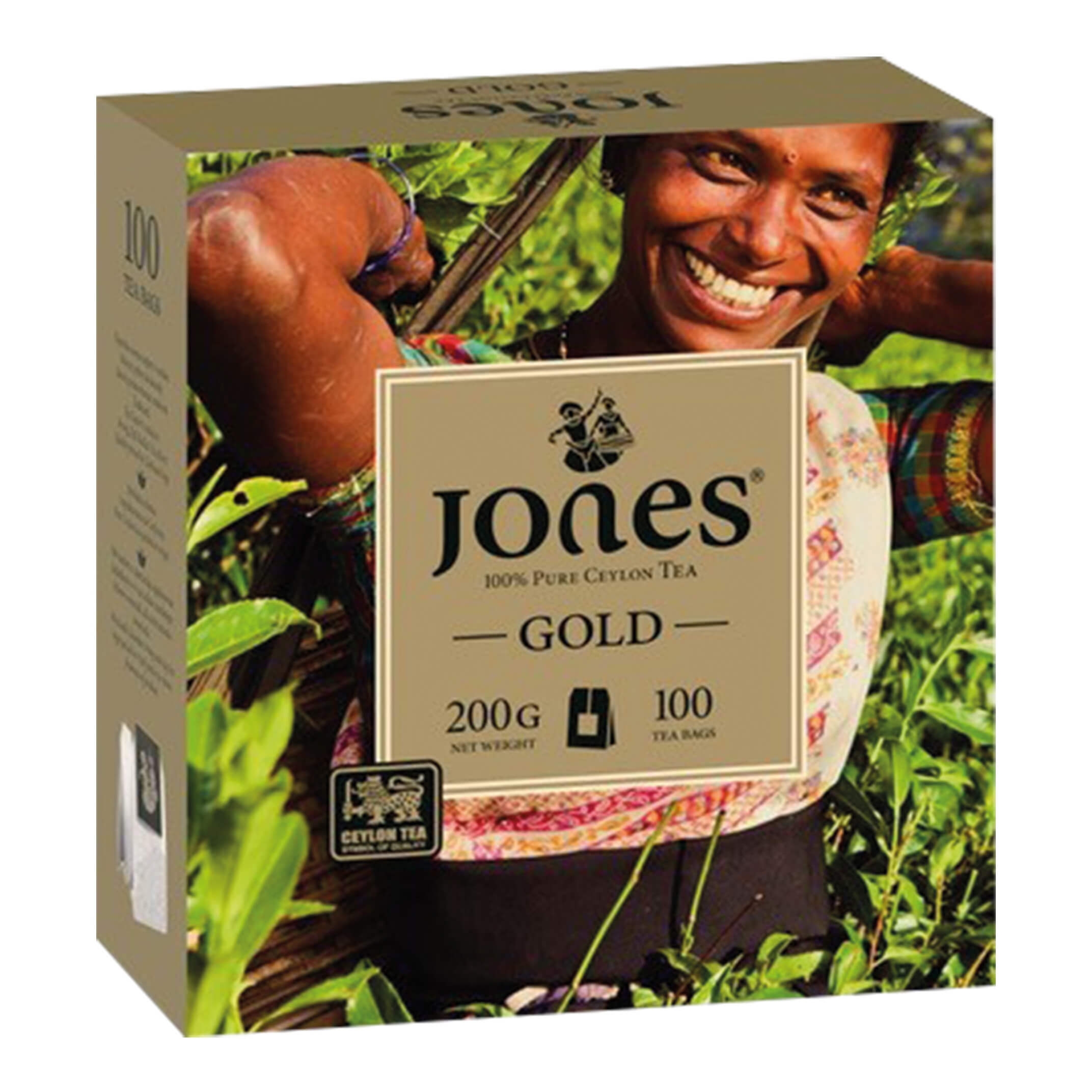 Czarna Herbata Cejlońska Jones Gold - 100 torebek