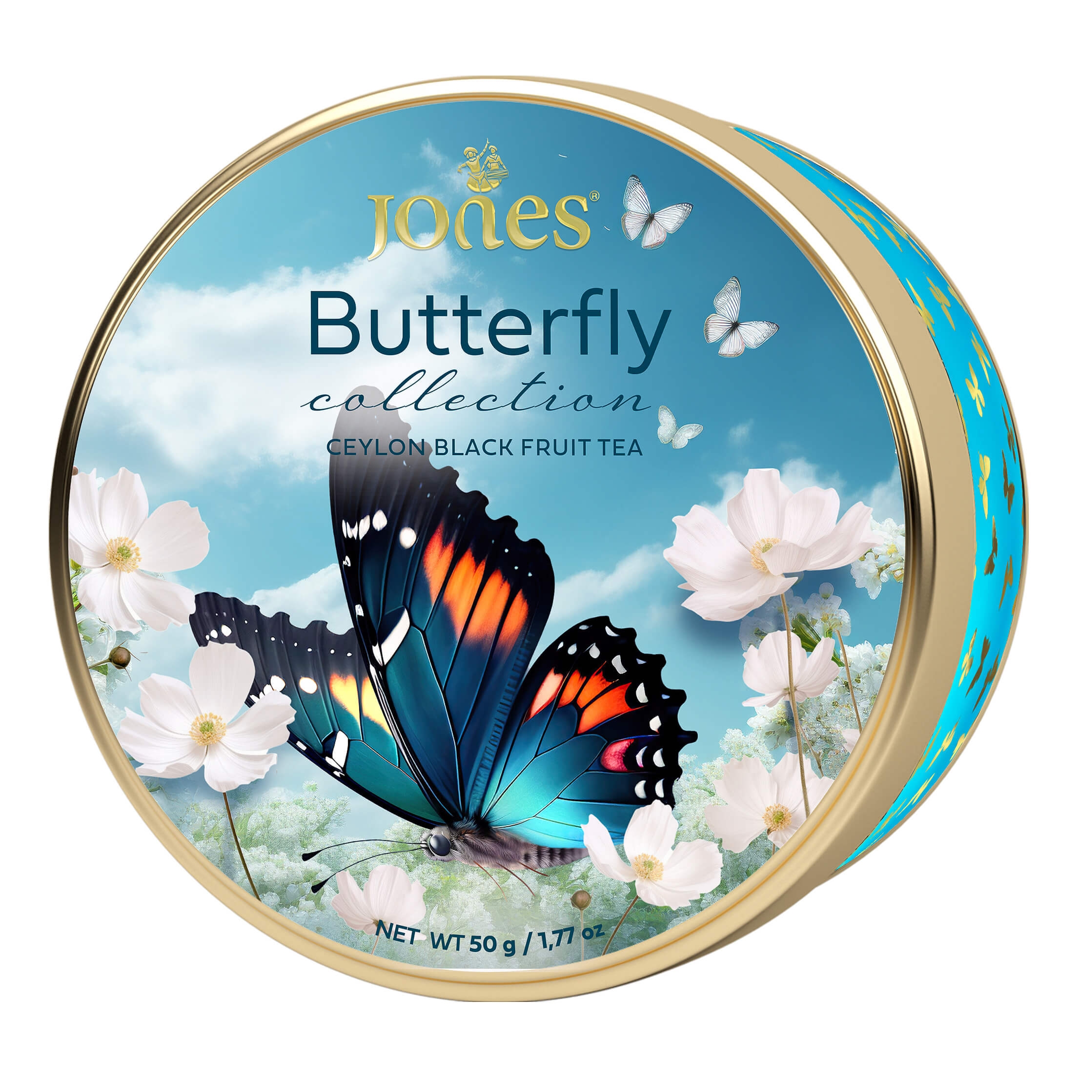Czarna herbata Jones Butterfly Collection 30g (BLUE)