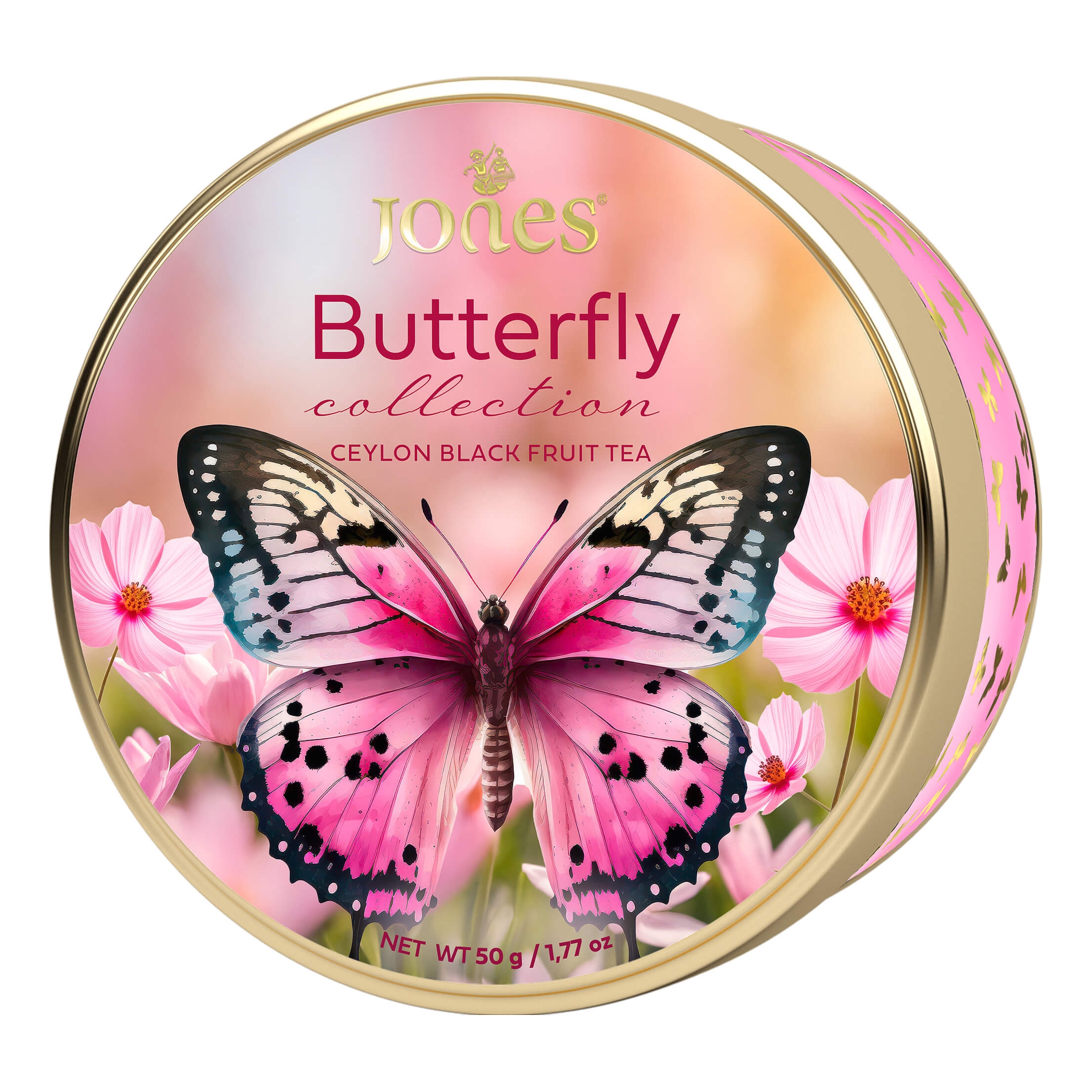 Czarna herbata Jones Butterfly Collection 30g (PINK)