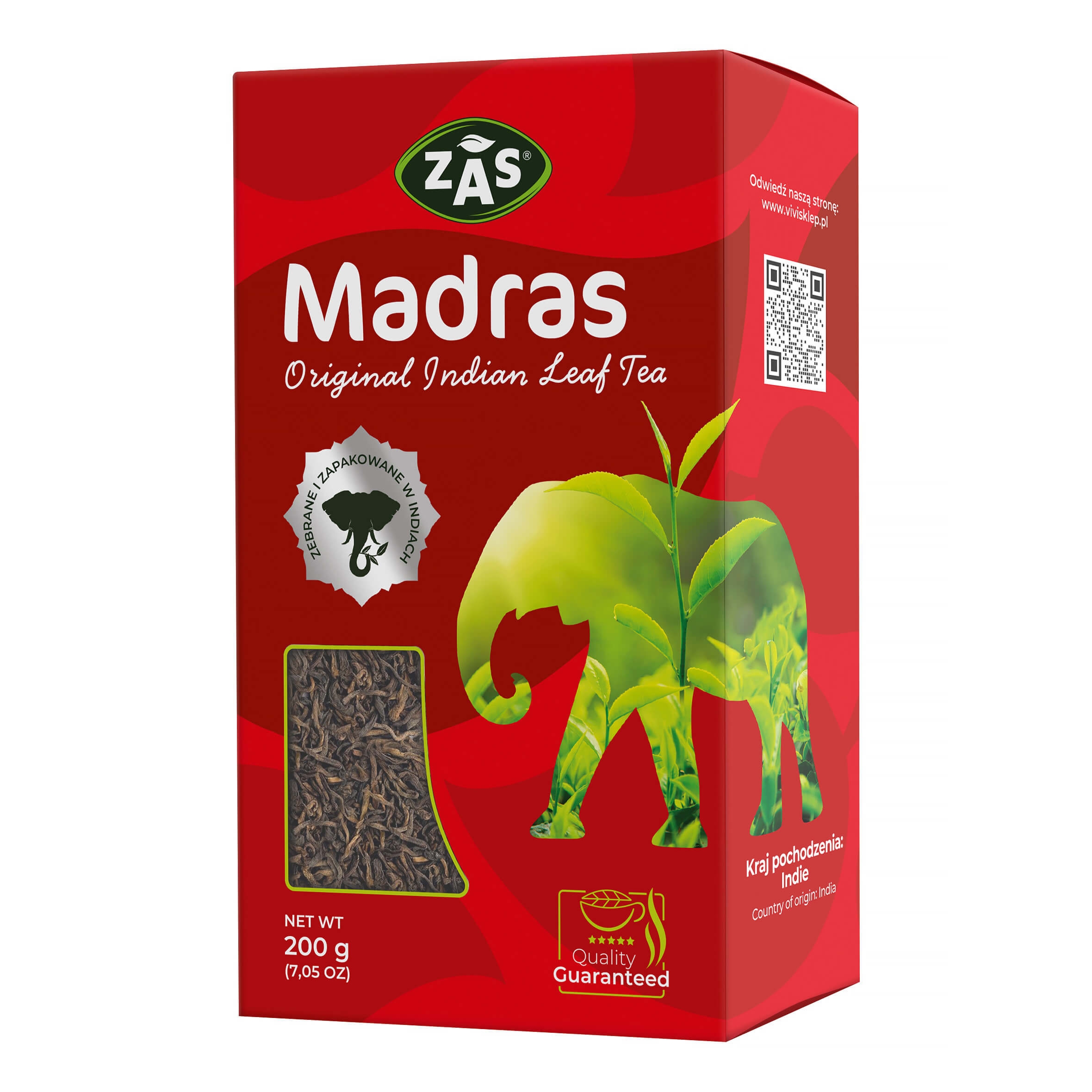 Czarna Herbata ZAS Madras Indian leaf tea 200g