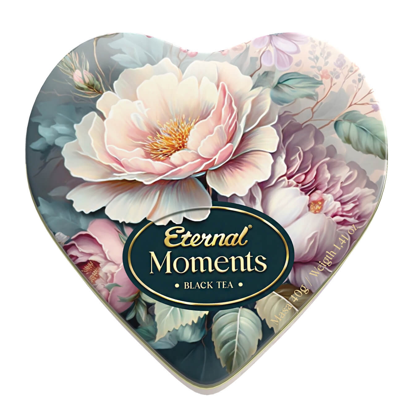 Czarna herbata Eternal Moments 40g - herbata w puszce Heart Green