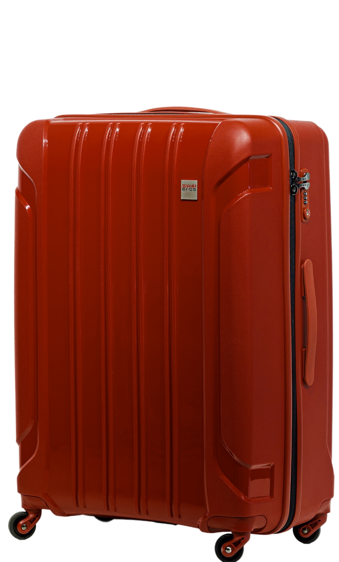 Średnia walizka SwissBags Tourist 65 cm czerwony