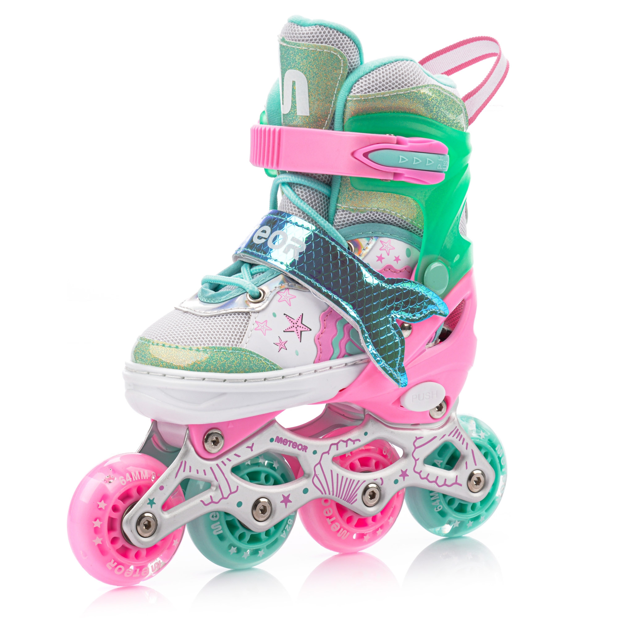 Rolki 4w1 Meteor dla dzieci XS 25-28 Mermaid