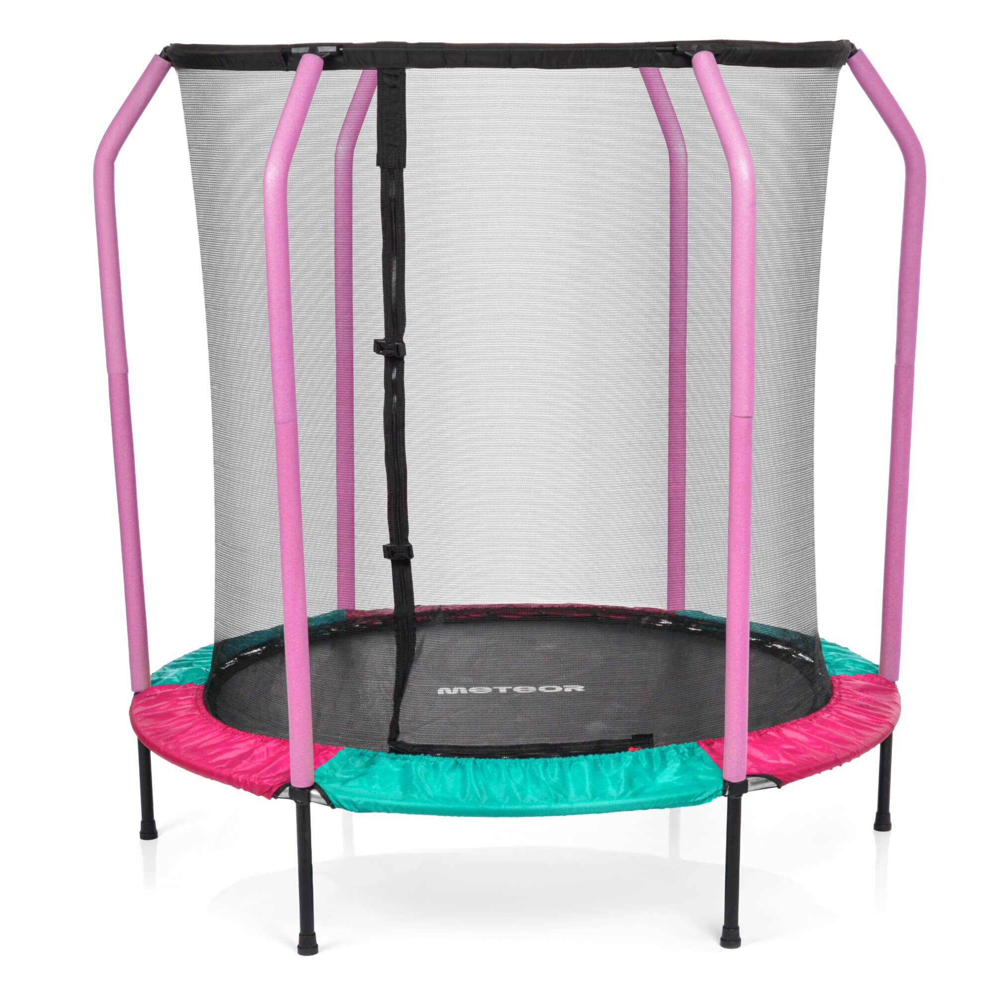 Mała trampolina dla dzieci Meteor TRP-55 150 cm różowy
