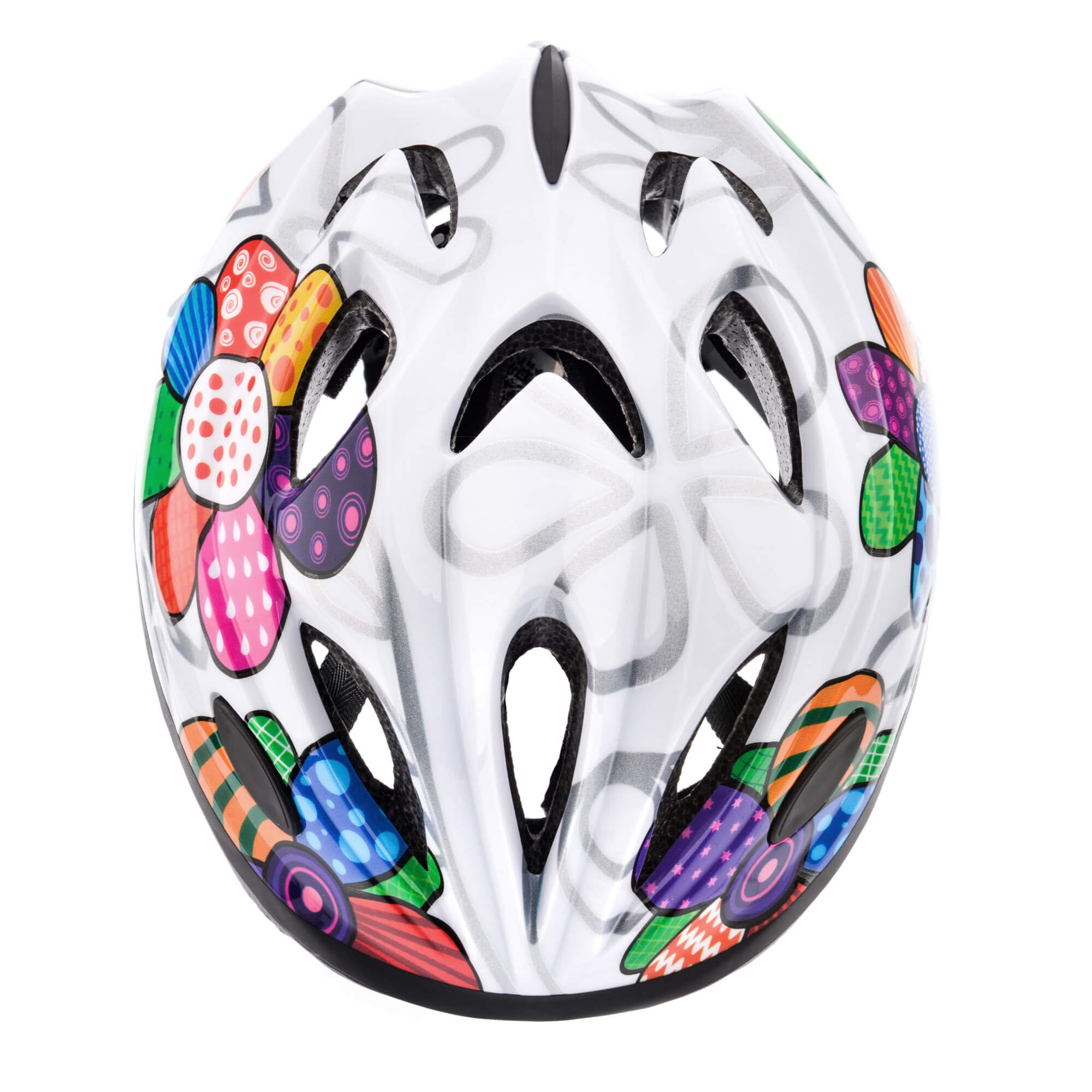 Kask rowerowy Meteor KS07 M 52-56 cm Colourful flowers