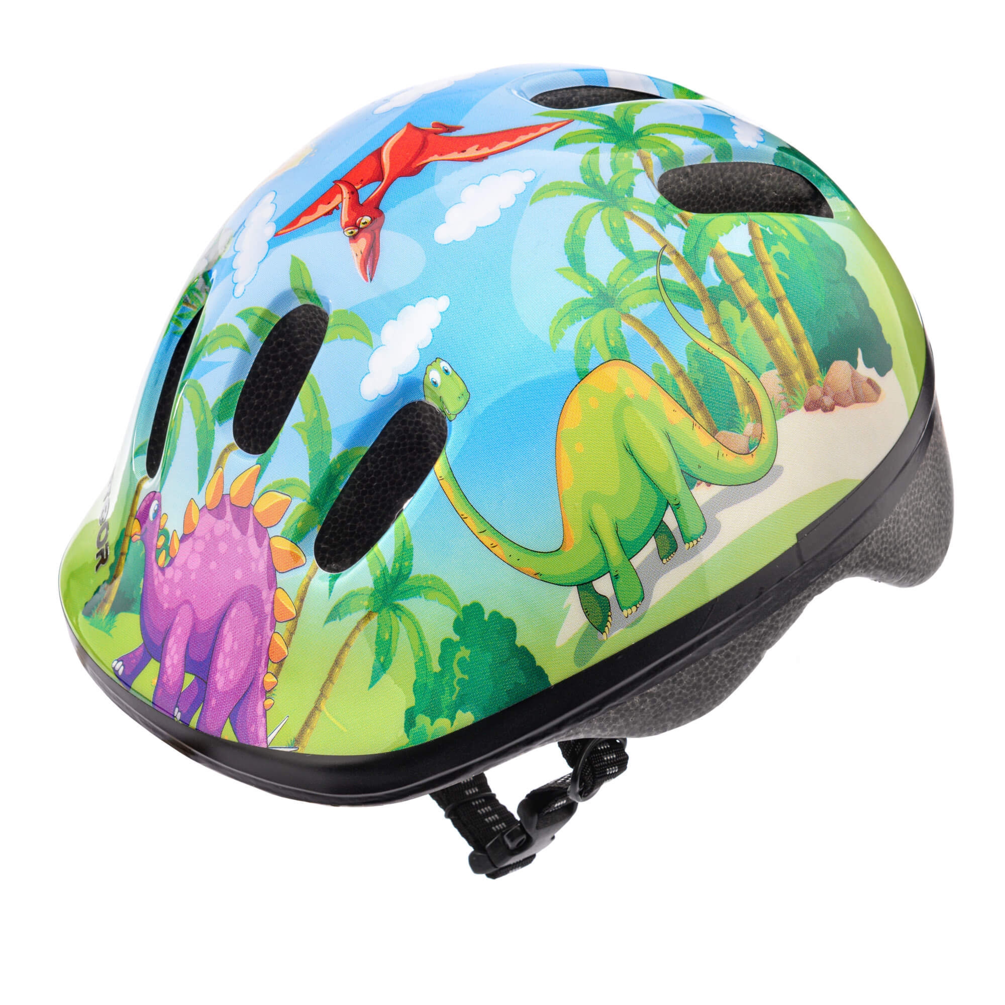 Kask rowerowy dla dzieci Meteor MV6-2 S 48-52 cm Dinosaur