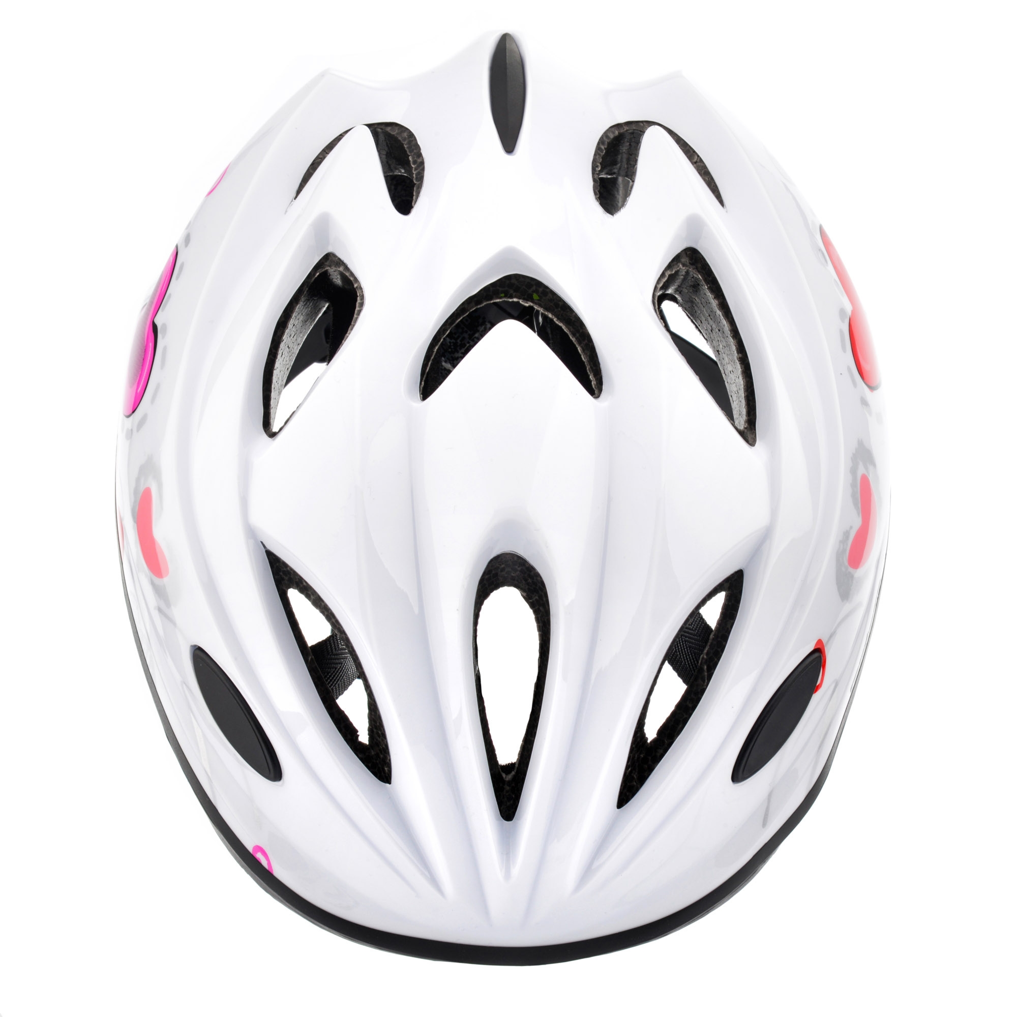 Kask rowerowy dla dzieci Meteor KS07 M 52-56 cm Hearts