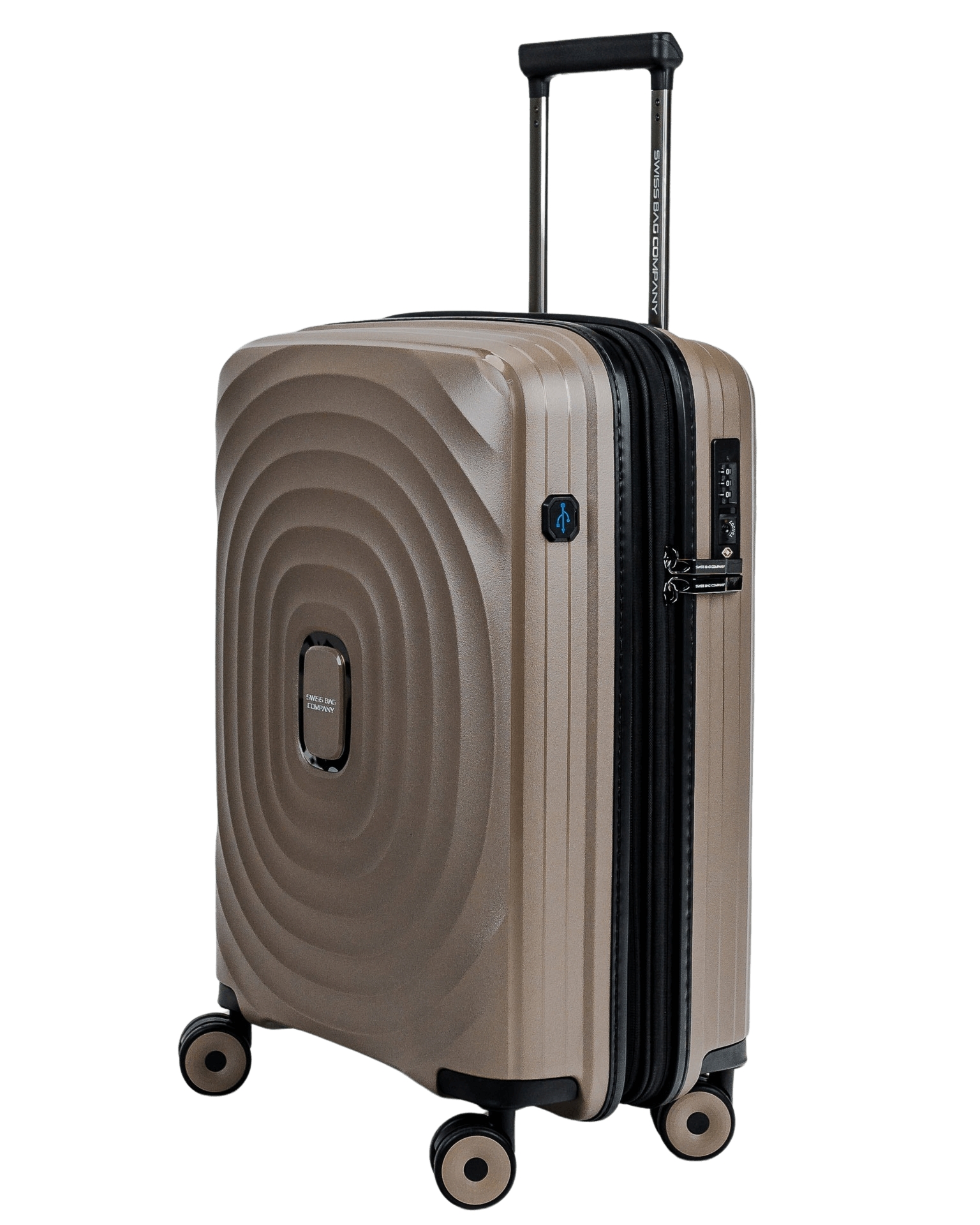 Walizka kabinowa SwissBags Echo 55 cm szampański