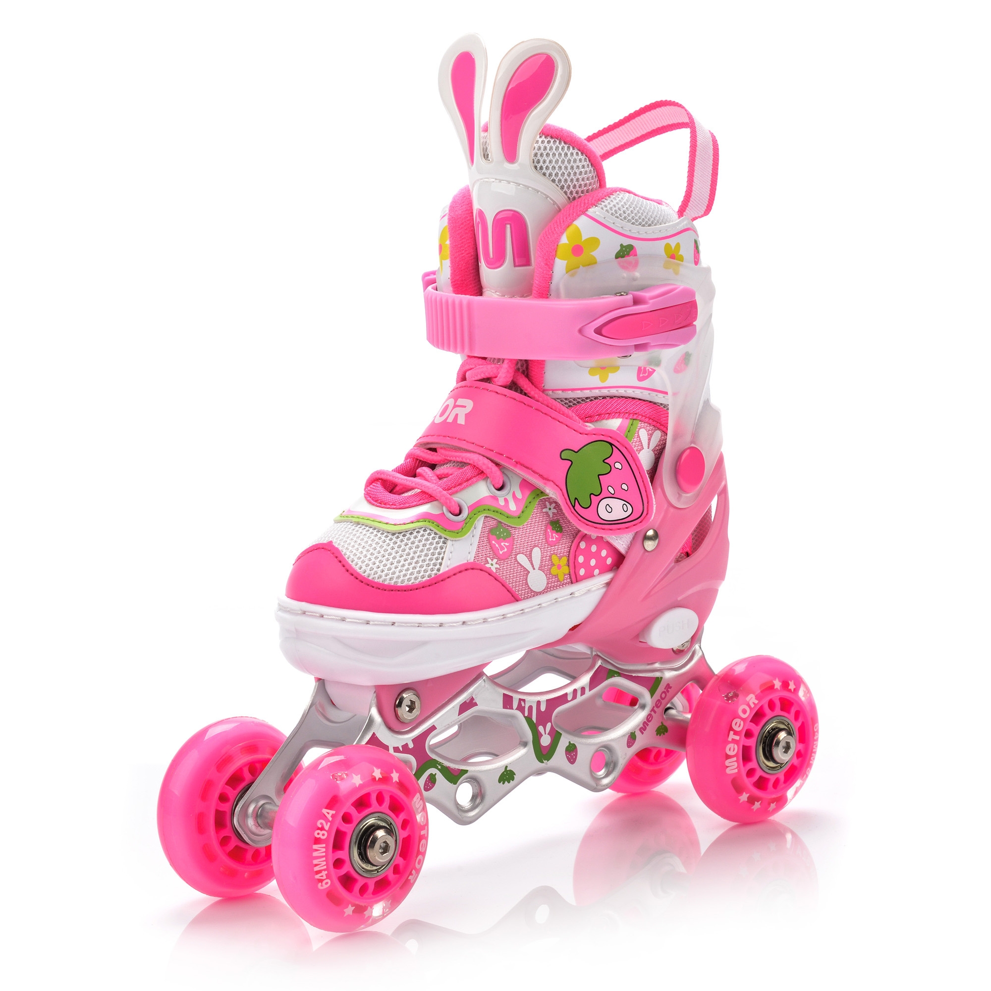 Rolki 4w1 Meteor dla dzieci S 30-33 Bunny