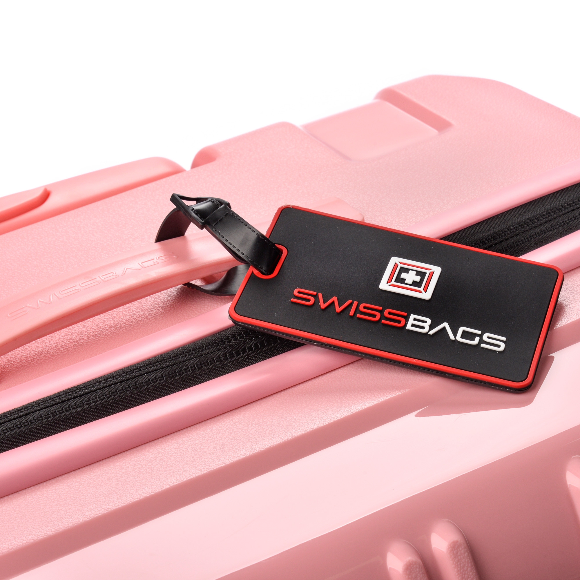 Duża Walizka SwissBags Tourist 77cm Pastelowy różowy