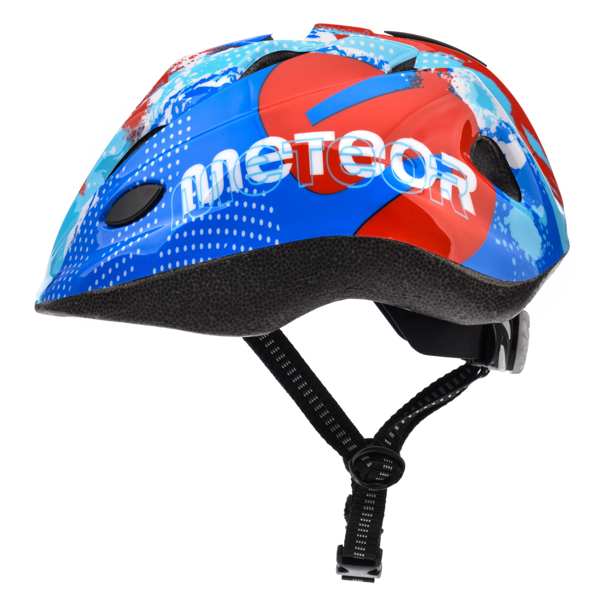 Kask rowerowy dla dzieci Meteor HB6-5 S 48-52 cm Map blue