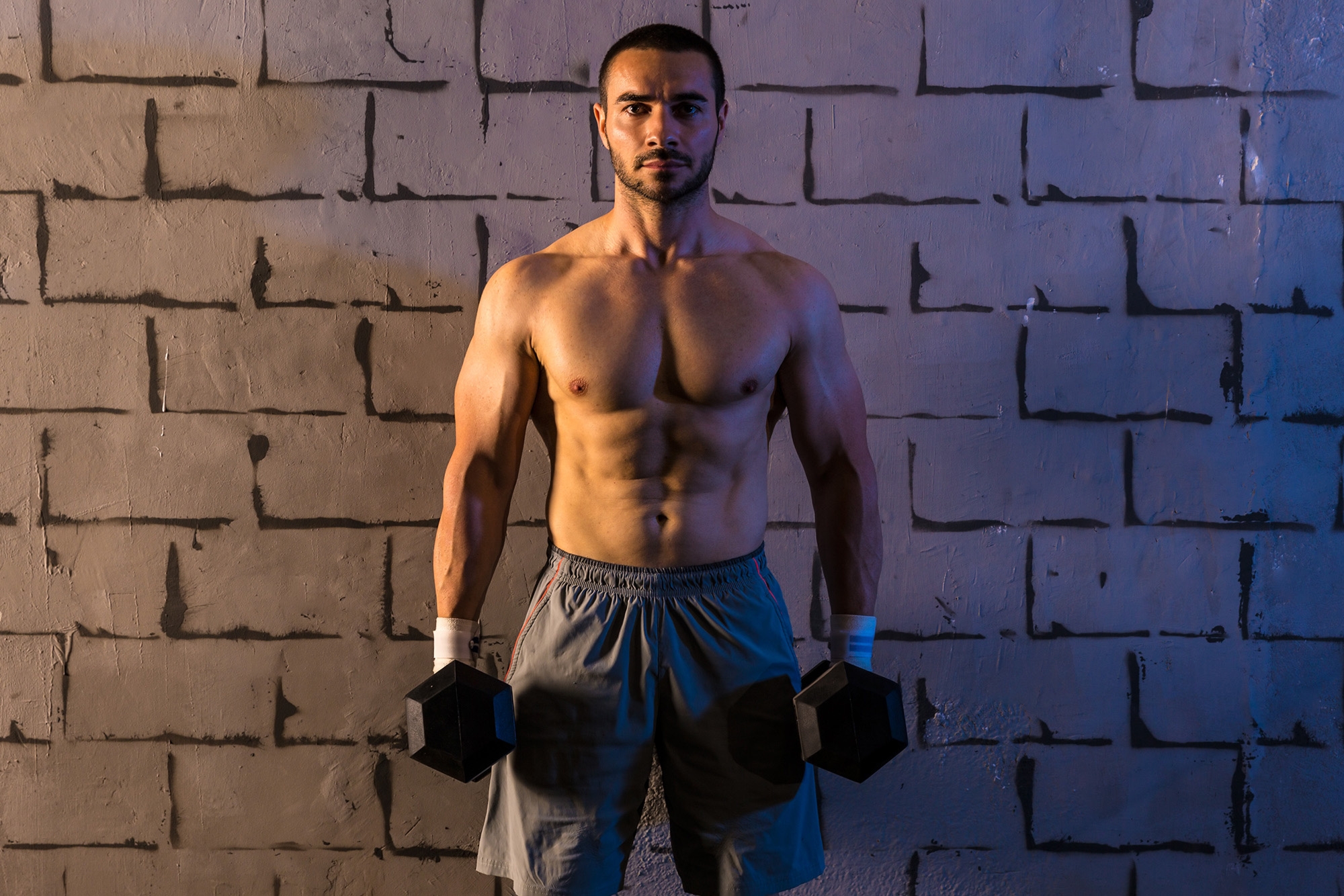 Hantel heksagonalny gumowany Meteor 17.5kg