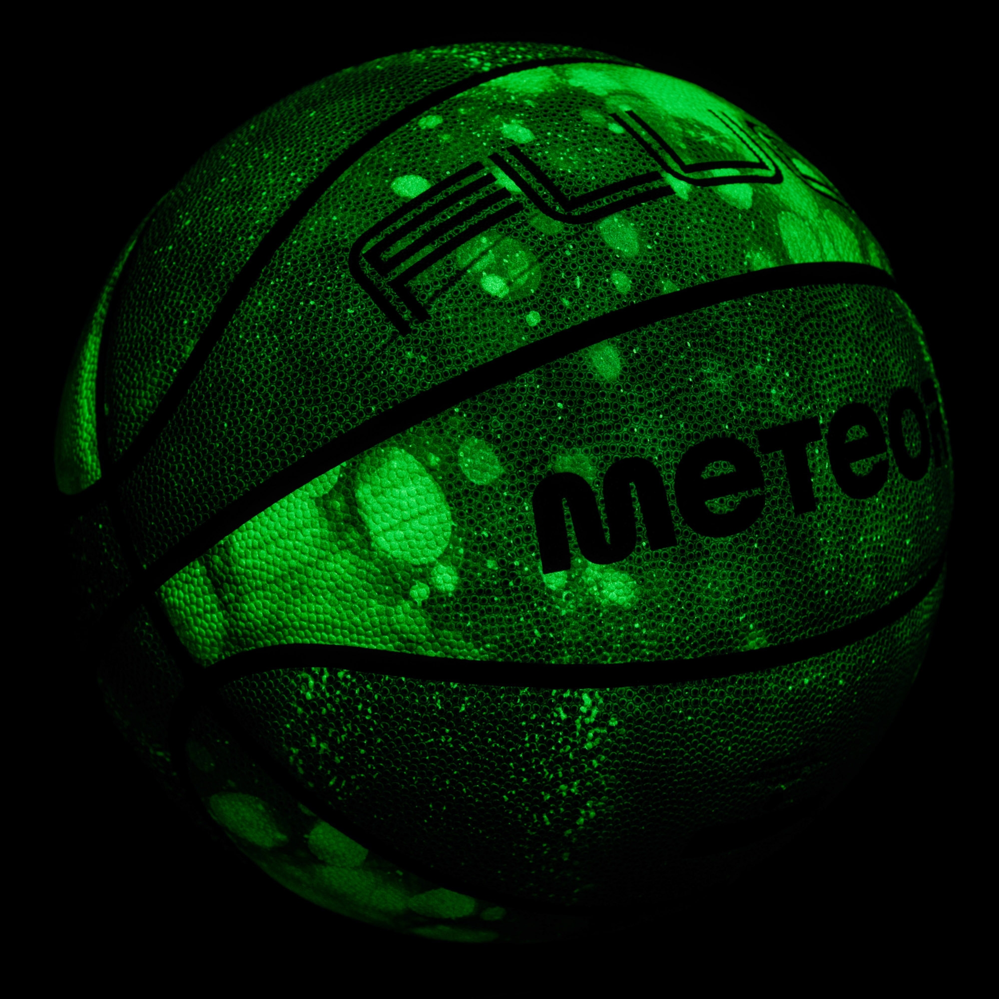Piłka do koszykówki Meteor Fluo niebieski/biały 7