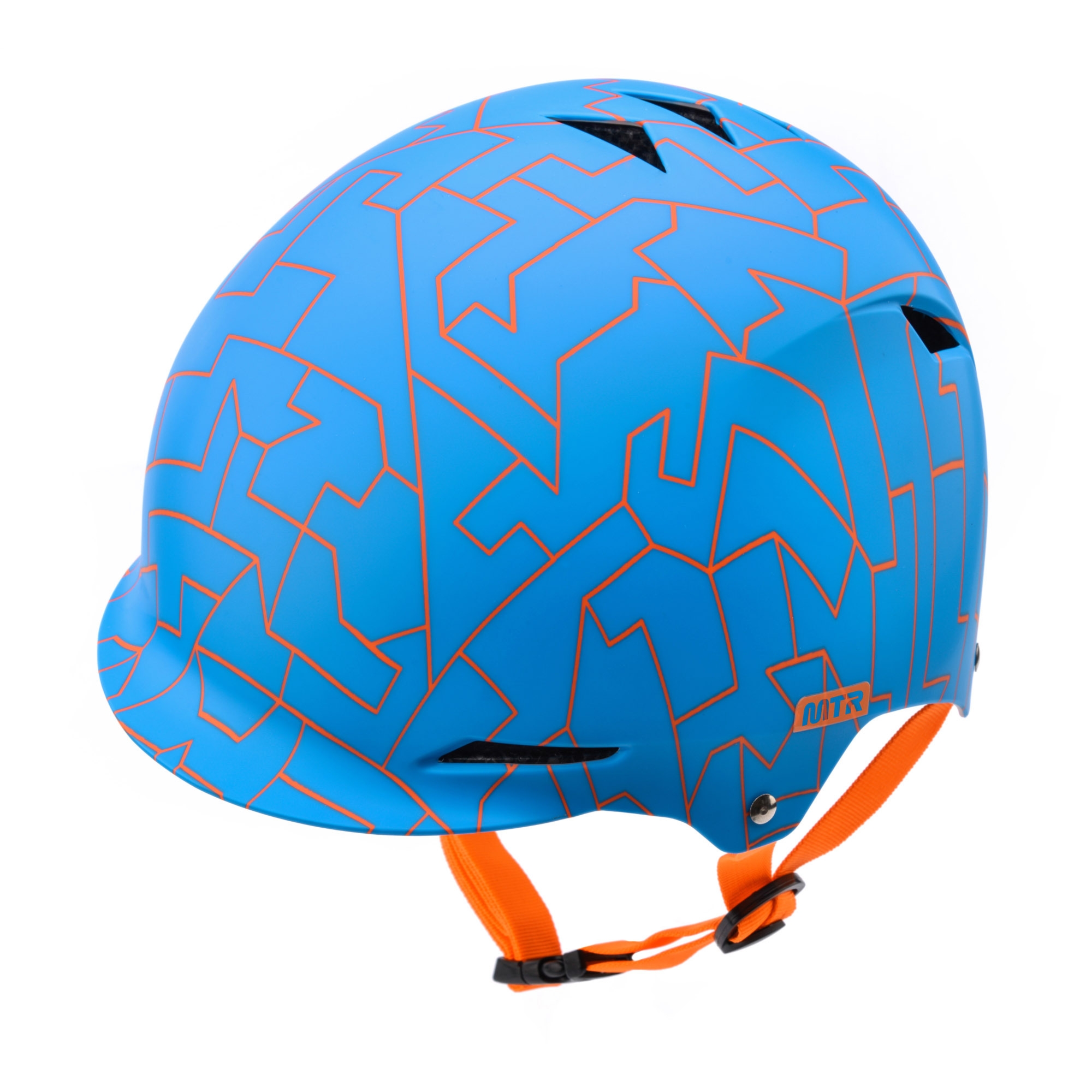 Kask rowerowy dla dzieci Meteor KS02 M 52-56 cm niebieski