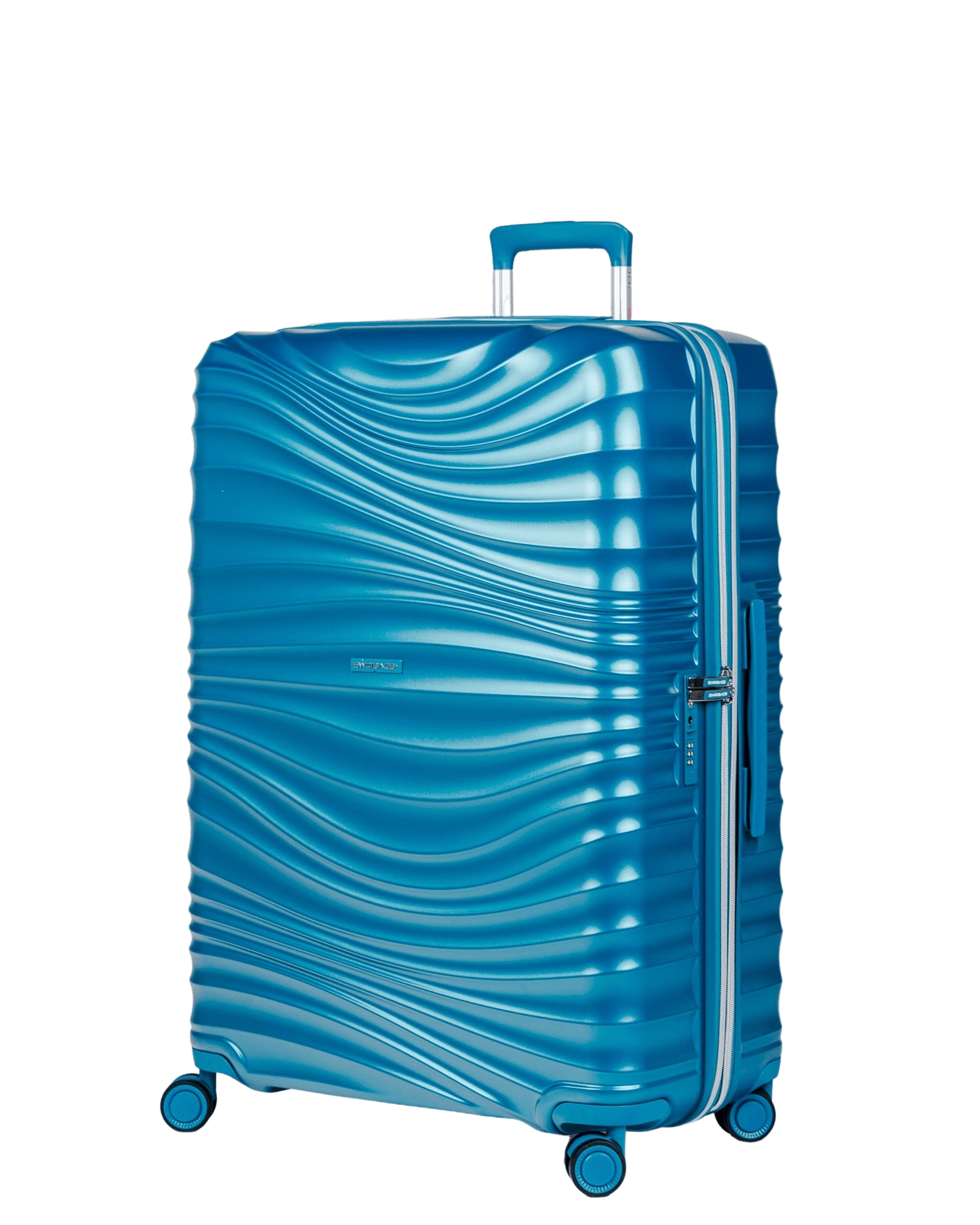 Duża walizka SwissBags Cruise 75 cm turkusowy