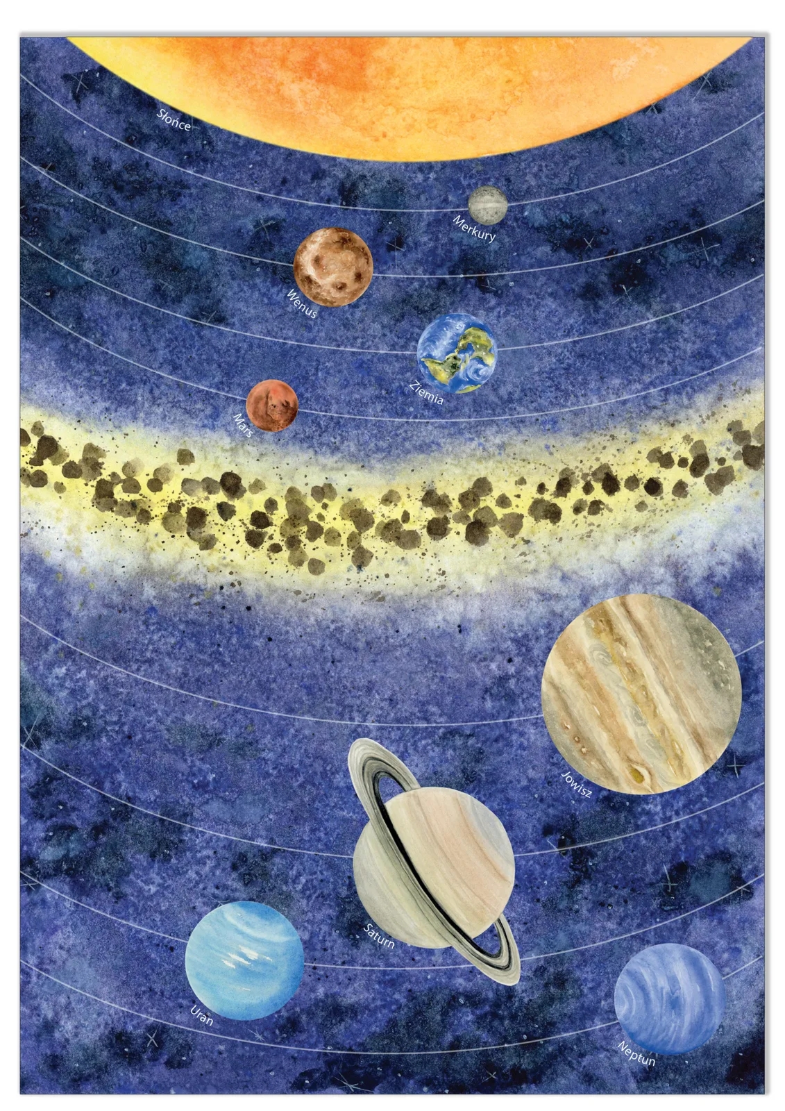 Plakat edukacyjny Kosmos A3