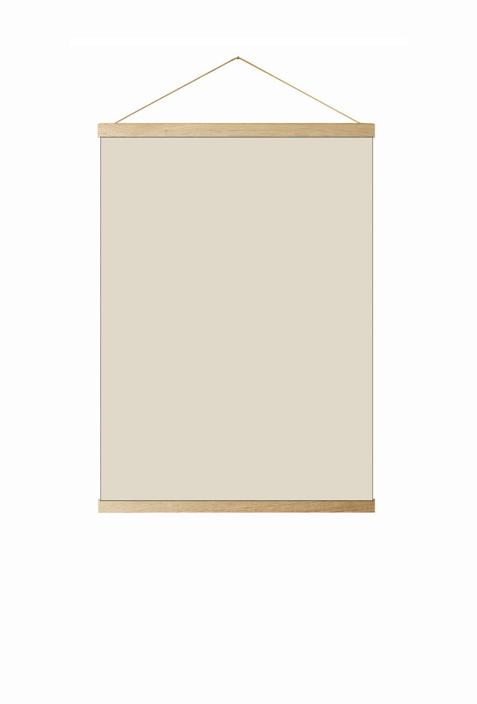 Dębowy wieszak na plakat A4