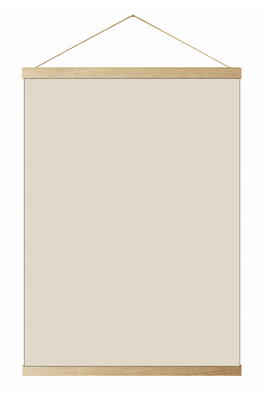 Dębowy wieszak na plakat A3