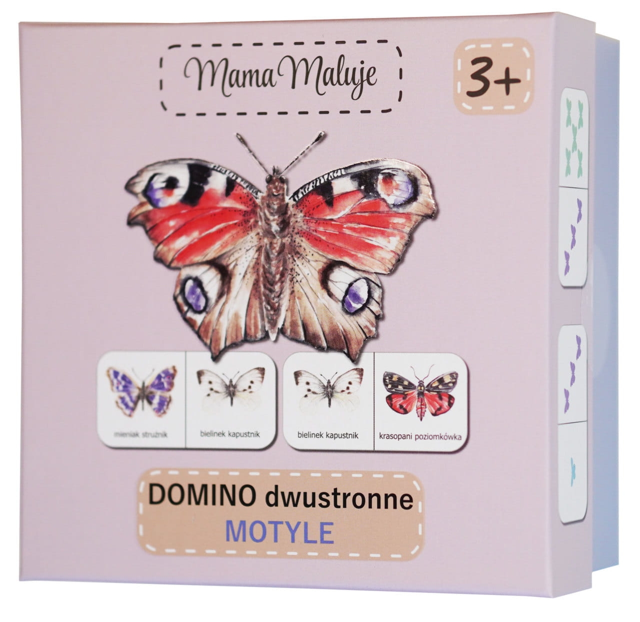 Gra dla dzieci Domino dwustronne Motyle