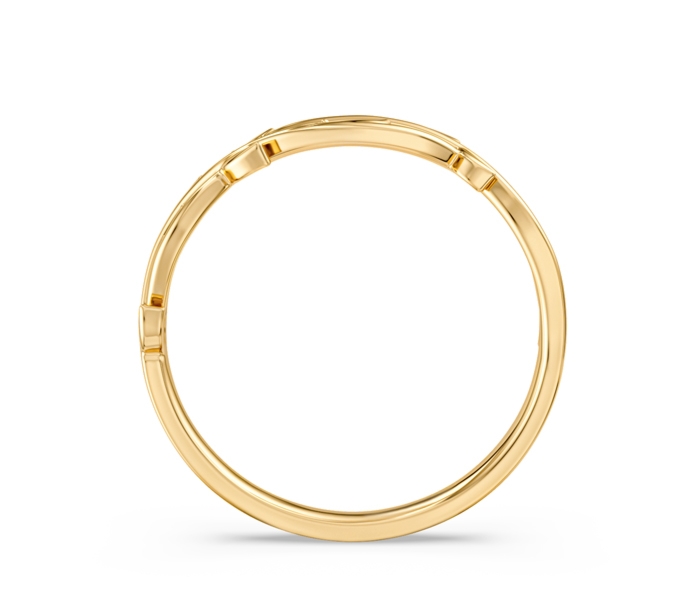 Pierścionek z żółtego złota ze szmaragdami CP-61Z