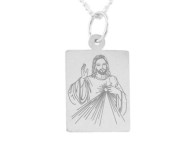 Image of Medalik srebrny z wizerunkiem Jezusa MED-JEZUS.M-3