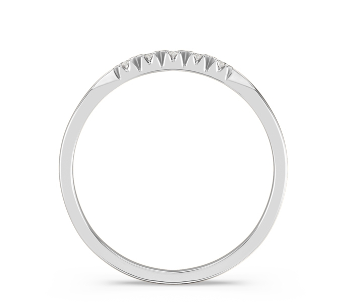 Pierścionek z białego złota z diamentami 0,07 ct wzór BP-3507B K5-1,5