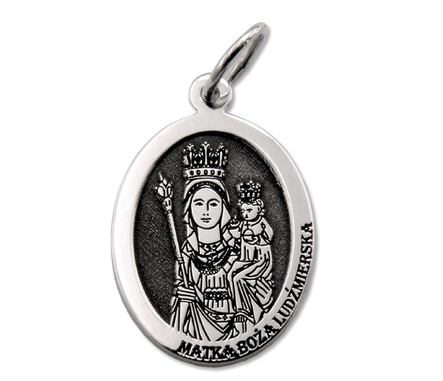 Image of Medalik srebrny z wizerunkiem Matki Bożej Ludźmierskiej MED-MBL-01