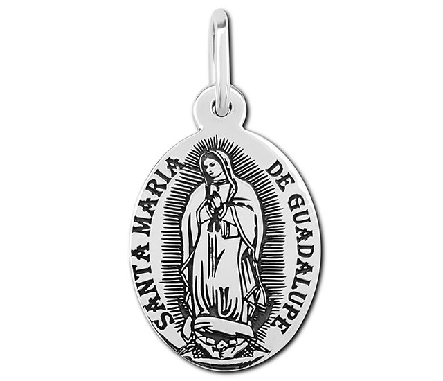 Medalik srebrny z wizerunkiem Matki Boej z Guadalupe _02