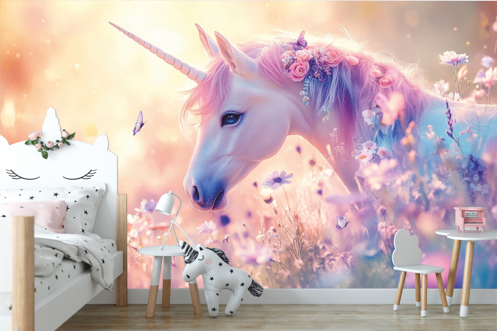 Tapeta dla dzieci majestatyczny jednorożec DWK574