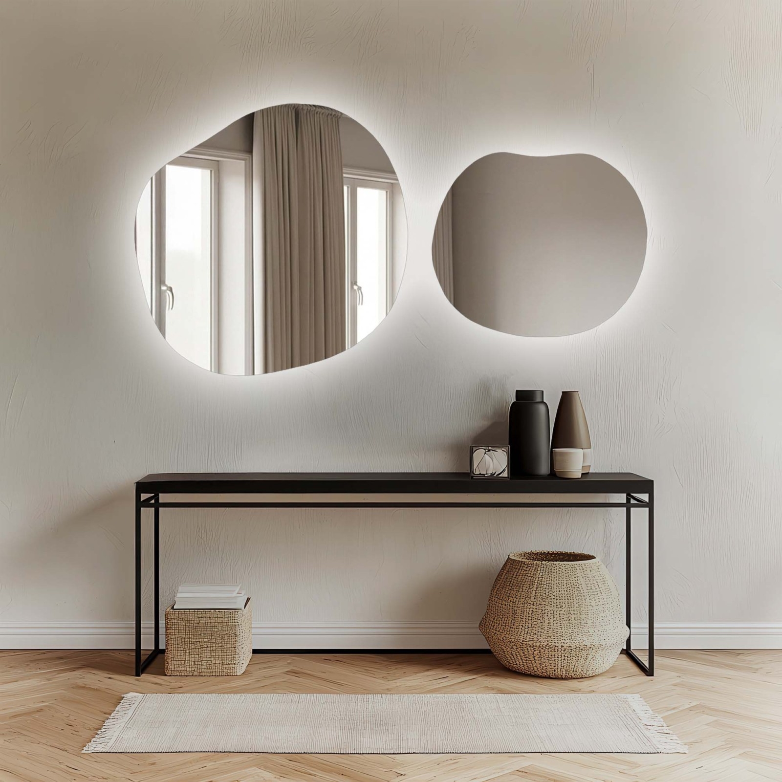Zestaw luster organicznych z podświetleniem- SODALIT LED