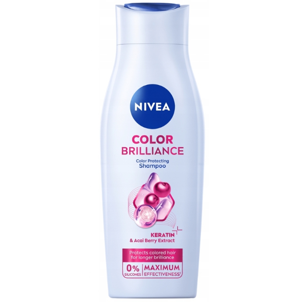 Nivea Szampon Do Włosów Farbowanych Color Brilliance Keratyna Acai 400 ml
