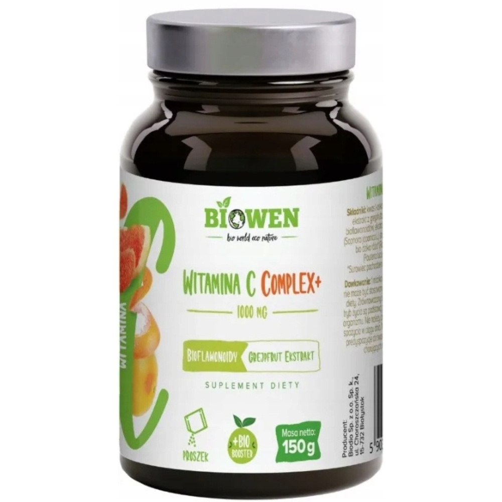 Biowen Witamina C Complex Suplement Diety w Proszku Odporność Energia 150g