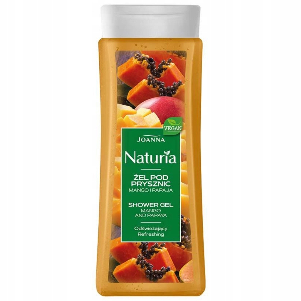Joanna Naturia Odświeżający Owocowy Żel Pod Prysznic Mango Papaja 300ml