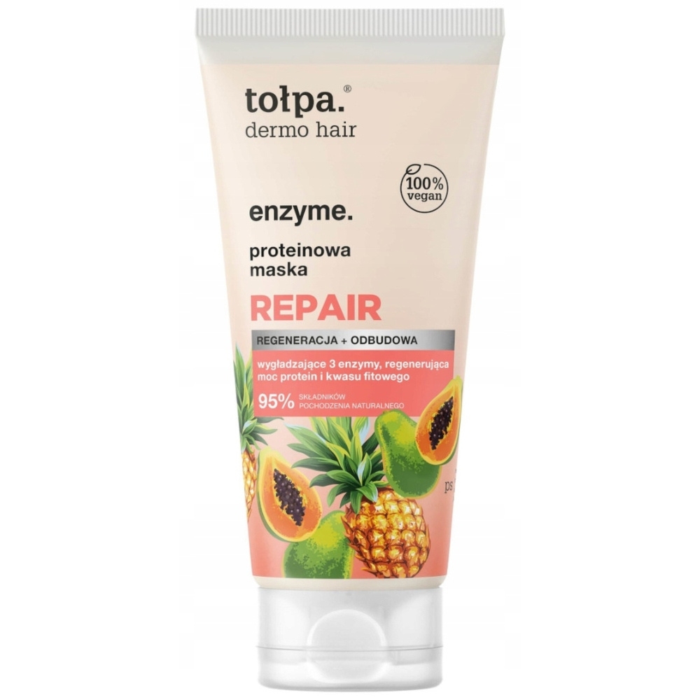 Tołpa Dermo Hair Enzyme Proteinowa Maska Do Włosów Kwas Fitowy Repair 200ml