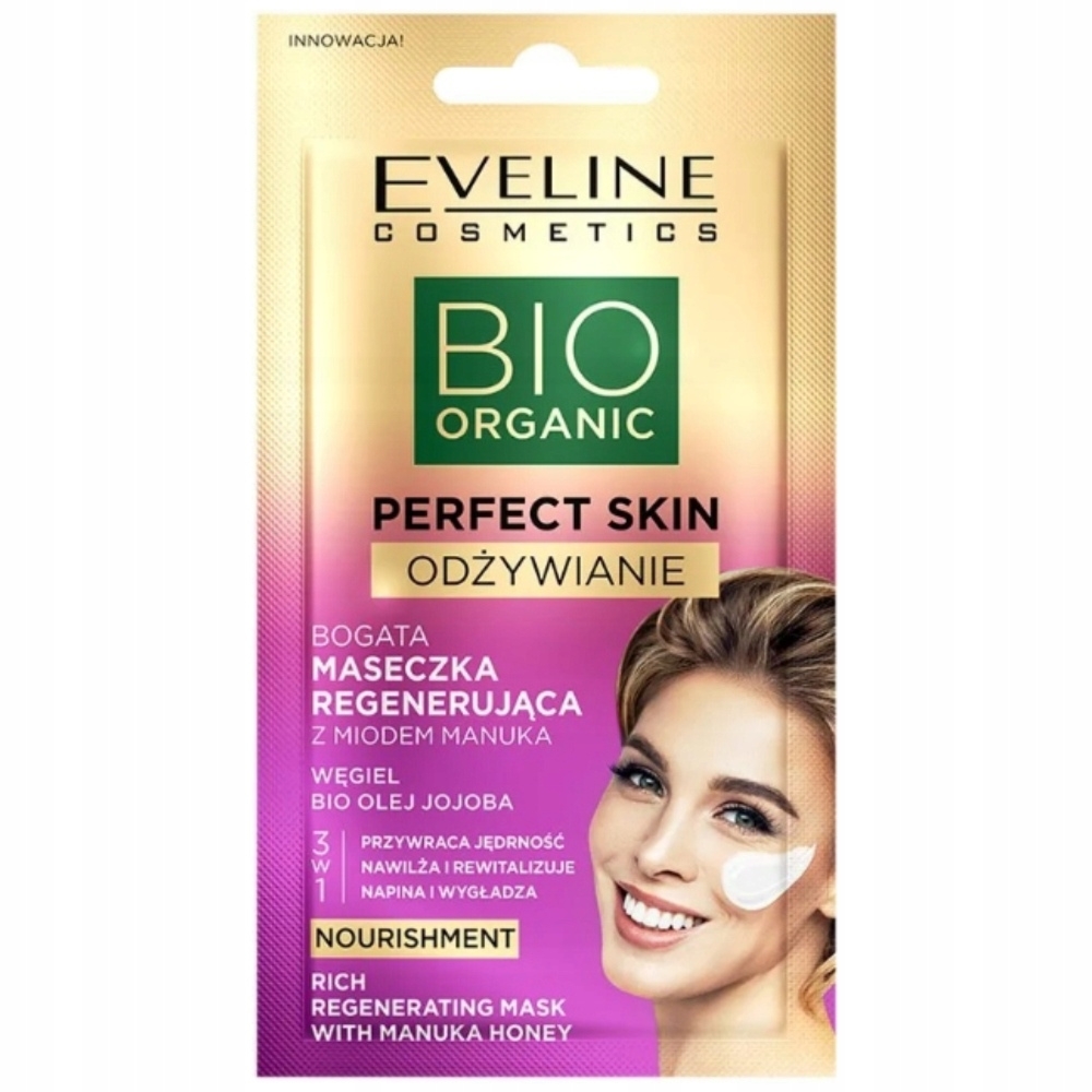 Eveline Bio Organic Perfect Skin Odżywianie Regenerująca Maseczka Miód