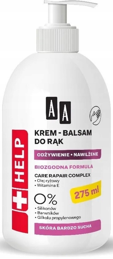 AA Help Krem Balsam Do Rąk Skóra Bardzo Sucha 275ml
