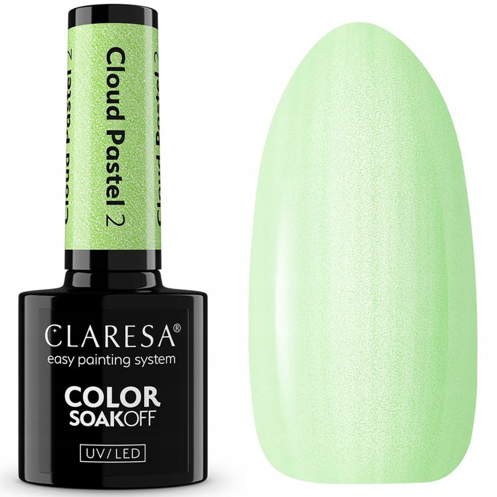 Claresa Lakier Hybrydowy Do Paznokci Perłowa Mięta Cloud Pastel 2 5g