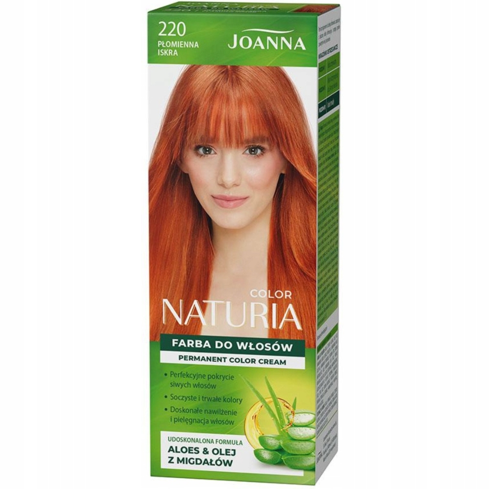 Joanna Naturia Color Nawilżająca Farba Do Włosów Aloes 220 Płomienna Iskra